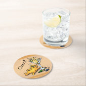 Cocktails und Kittens Cheers Custom Untersetzer (Vor Ort)