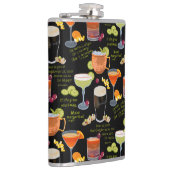 Cocktails und Kontemplation Flachmann (Rechts)