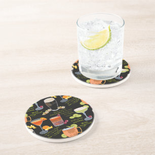 Cocktails und Kontemplation Getränkeuntersetzer