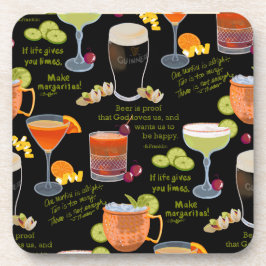 Cocktails und Kontemplation Getränkeuntersetzer