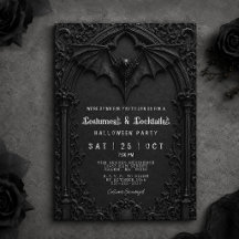 Cocktails und Kostüme Black Bat Halloween-Party