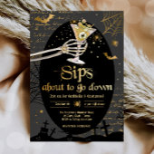 Cocktails und Kostüme Brews Boos Booze Halloween Einladung