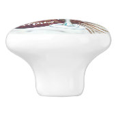 Cocktails und Nautilus im Wasserfarbenstil  Keramikknauf (Seitenansicht)