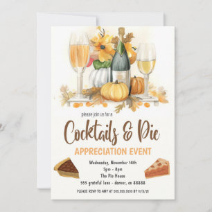 Cocktails- und Pie-Würdigungseinladung Einladung