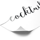 Cocktails Unterschreiben Wählen Sie Ihre Größe Mod Fotodruck (Ecke)