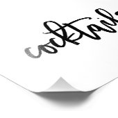 Cocktails Unterschreiben Wählen Sie Ihre Größe - P Fotodruck (Ecke)