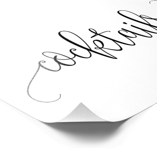 Cocktails Unterschreiben Wählen Sie Ihre Größe Sch Fotodruck (Ecke)