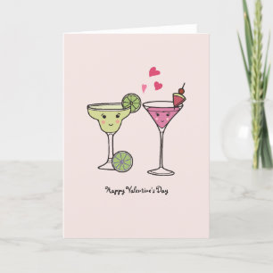 Cocktails Valentinenkarte - Für Liebhaber und Freu Dankeskarte