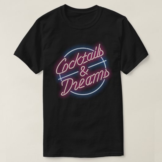 Cocktails Vintag T-Shirt (Design vorne)
