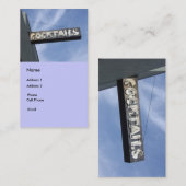 Cocktails Visitenkarte (Vorne/Hinten)