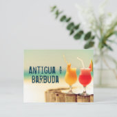 Cocktails von Antigua und Barbuda Postkarte (Stehend Vorderseite)