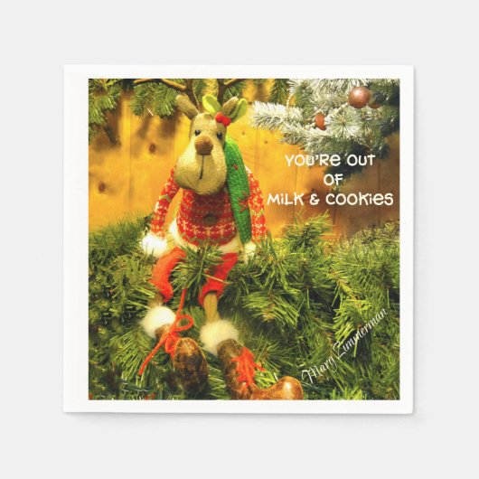 Cocktails von "Milch und Cookies" Serviette (Vorderseite)