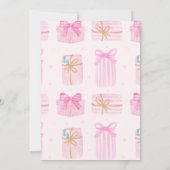 Cocktails Weihnachts-Party Martini Coquette Pink Einladung (Rückseite)