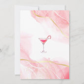 Cocktails Weihnachtsgebäck Party Lebkuchen Wasserf Einladung (Rückseite)