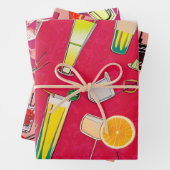 Cocktails Wrapping Paper Geschenkpapier Set (Beispiel)
