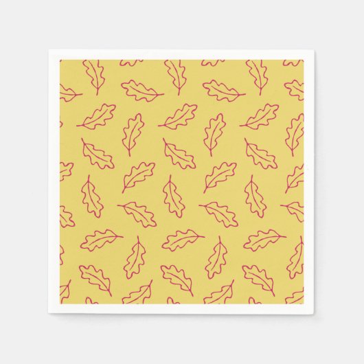 Cocktailserien aus Herbst - Mais/Beere Serviette (Vorderseite)