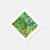 Cocktailserviette mit Vogel Serviette (Ecke)