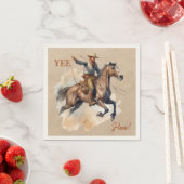Cocktailserviette Old West Frontier Bronco Reiter Serviette (Beispiel)