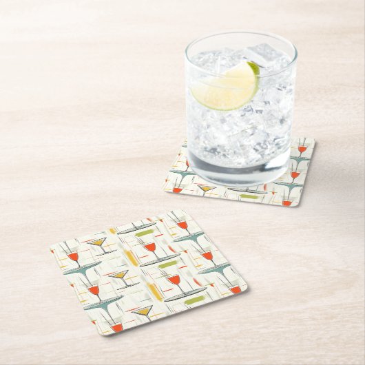 Cocktailstunde aus dem Mittelalter Rechteckiger Pappuntersetzer (Vor Ort)