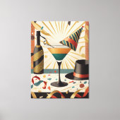 Cocktailstunde aus dem Mittelalter - Silvester Leinwanddruck (Vorderseite)