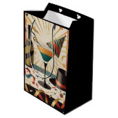 Cocktailstunde aus dem Mittelalter - Silvester Mittlere Geschenktüte (Rückseite Schrägansicht)