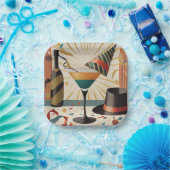 Cocktailstunde aus dem Mittelalter - Silvester Pappteller (Party)
