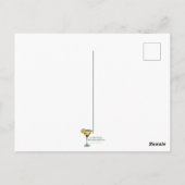 Cocktailstunde aus dem Mittelalter - Silvester Postkarte (Rückseite)