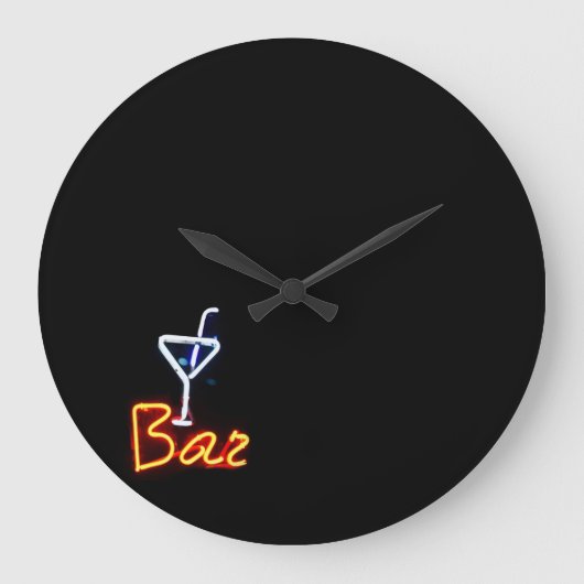 Cocktailstunde Bar Uhr (Vorderseite)