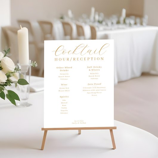Cocktailstunde Empfang Drink Menü Poster