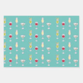 Cocktailstunde Geschenkpapier Set (Vorderseite)