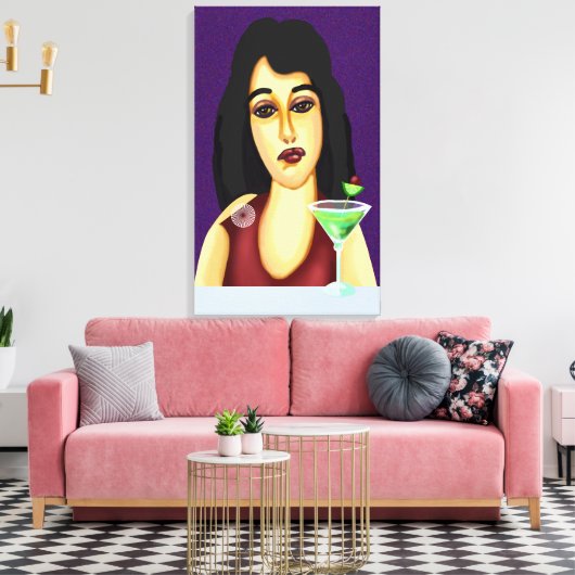 Cocktailstunde Leinwanddruck (Insitu (Wohnzimmer))