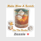 Cocktailstunde machen mich zu einem Schotten auf d Aufkleber (Blatt)