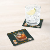 Cocktailstunde machen mich zu einem Schotten auf d Rechteckiger Pappuntersetzer (Vor Ort)