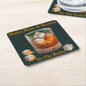 Cocktailstunde machen mich zu einem Schotten auf d Rechteckiger Pappuntersetzer (angewinkelt)