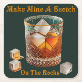 Cocktailstunde machen mich zu einem Schotten auf d Rechteckiger Pappuntersetzer