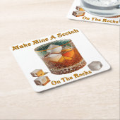 Cocktailstunde machen mich zu einem Schotten auf d Rechteckiger Pappuntersetzer (angewinkelt)