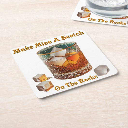 Cocktailstunde machen mich zu einem Schotten auf d Rechteckiger Pappuntersetzer (angewinkelt)