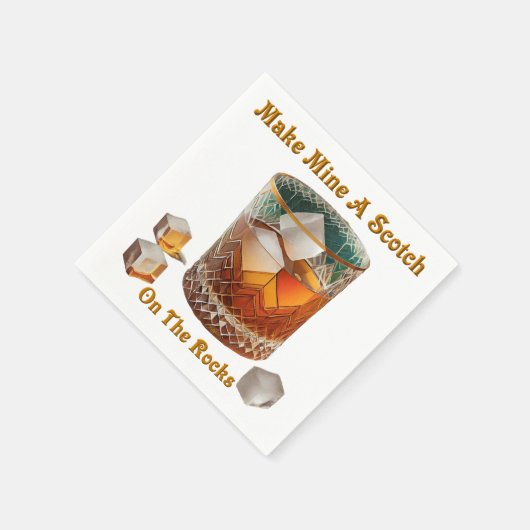 Cocktailstunde machen mich zu einem Schotten auf d Serviette (Ecke)