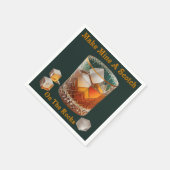 Cocktailstunde machen mich zu einem Schotten auf d Serviette (Ecke)