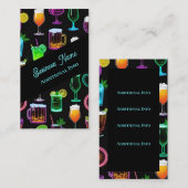 Cocktailstunde Visitenkarte (Vorne/Hinten)