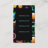 Cocktailstunde Visitenkarte (Rückseite)