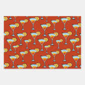 Cocktailstunde Wrapping Paper Set Geschenkpapier Set (Vorderseite)