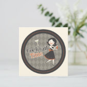 Cocktailzeit Einladung (Stehend Vorderseite)