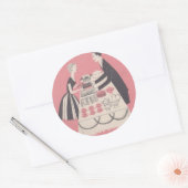 Cocktailzeit Runder Aufkleber (Umschlag)