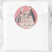 Cocktailzeit Runder Aufkleber (Tasche)