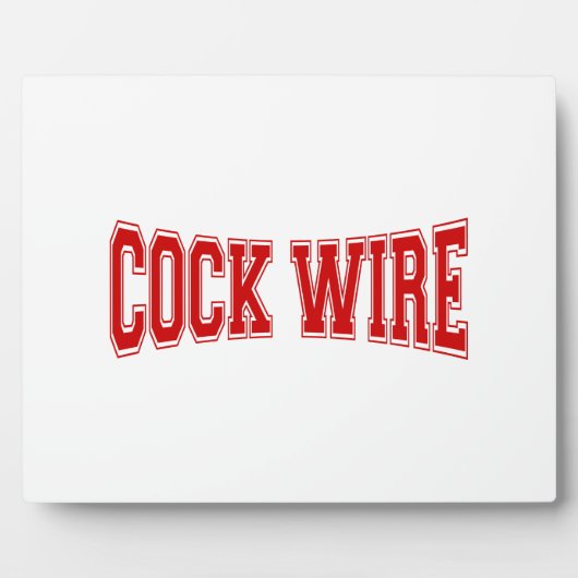 COCKWIRE FOTOPLATTE (Vorderseite)