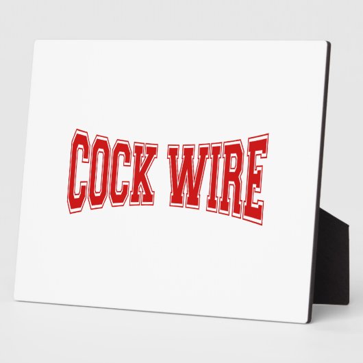 COCKWIRE FOTOPLATTE (Seite)
