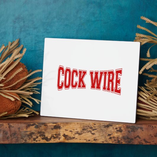 COCKWIRE FOTOPLATTE (Seite)