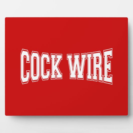 COCKWIRE FOTOPLATTE (Vorderseite)