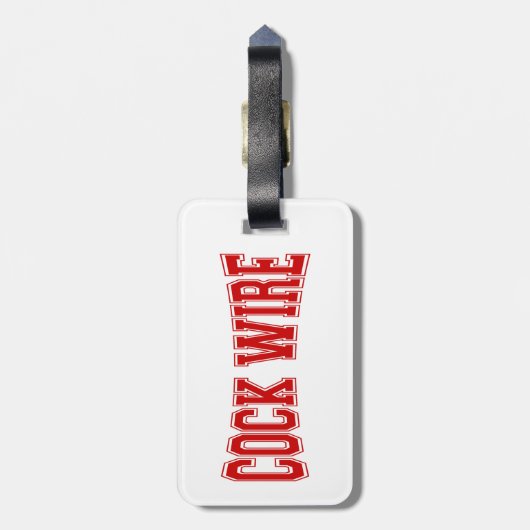 COCKWIRE GEPÄCKANHÄNGER (Rückseite vertikal)